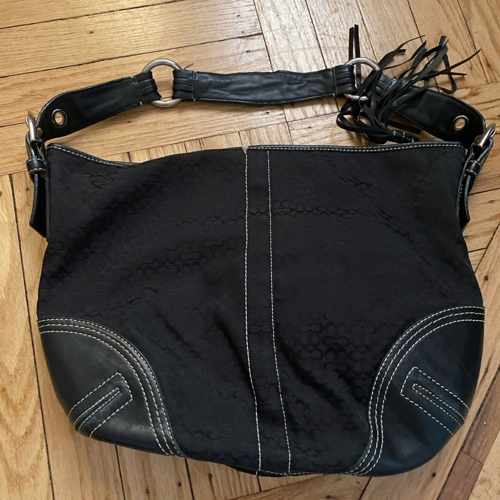 Coach shoulder bag - Black Signature